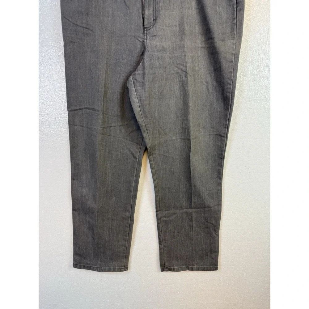 Basic Editions Womens Classic Fit Jeans‎ Size 18 Gray Straight Stretch Denim